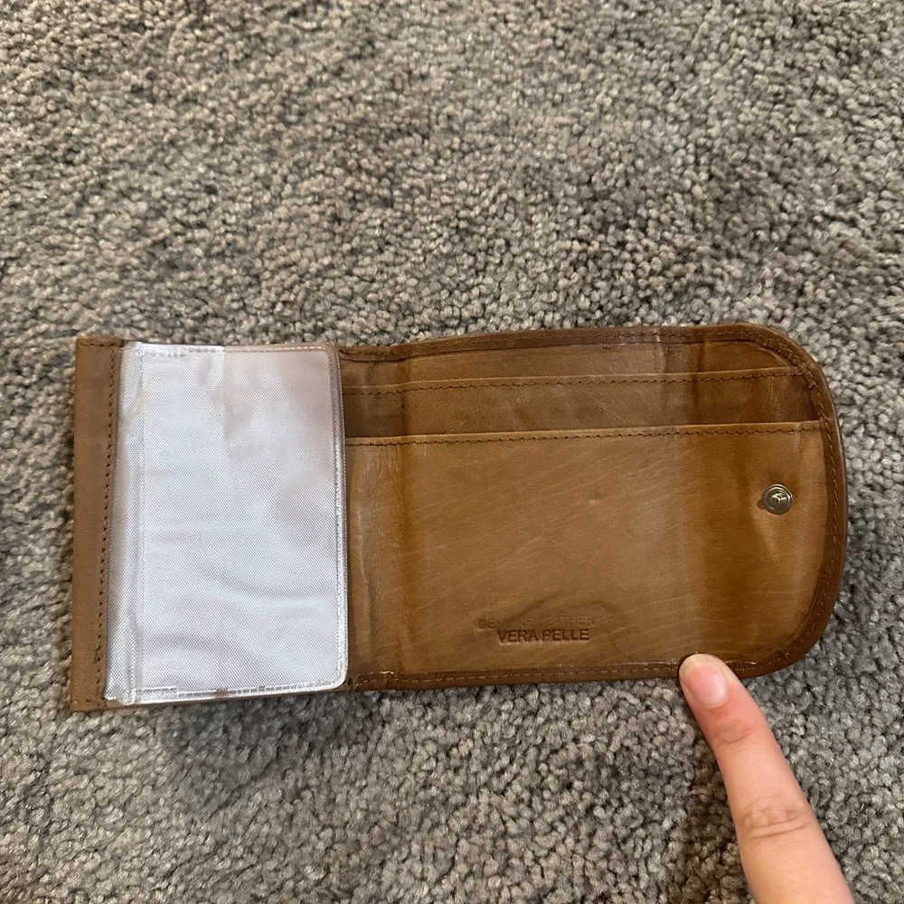 Vera Pelle Genuine Leather Brown Wallet - Picture 6 of 8